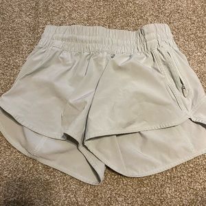 Lululemon light blue track that shorts